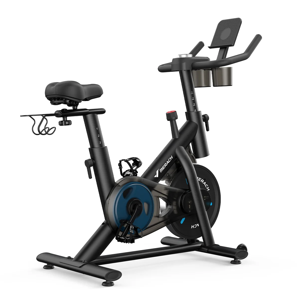 S26 Magnetic Exercise Bike with Dumbbell Rack